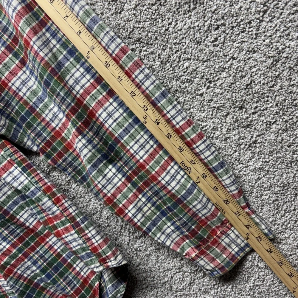 Vintage Y2K Polo Ralph Lauren The Big Shirt Mens Large Plaid Flannel Button Down